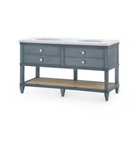 Davina 2-Drawer Table With 60" Marble Vanity Top Bath Vanity (Copy)