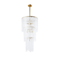 Raine Gold & Glass Chandelier