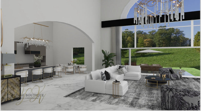 Luxe In Person Curation Design Service (In Person 3D Floor Plan & Video With Furnishings)