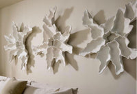 White Cast Carved Root Wall Art