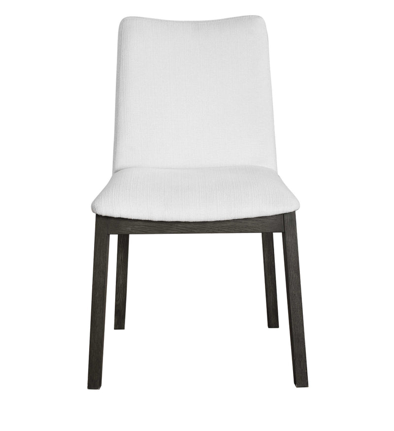 Deser White Fabric Chair (Set of 2)