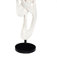 Dancing Ribbon 66”H in Faux Bleached Cast Stone Sculpture III
