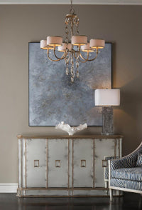 Drita 74" Parisian Silver Sideboard- Luxury Living Collection