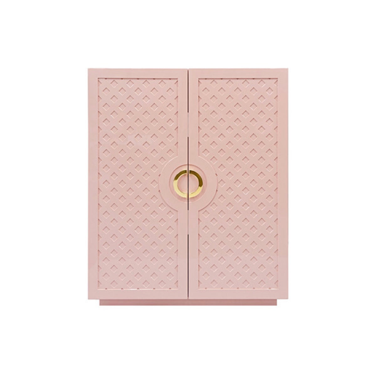 Ginny 40" Pink Lacquer Storage Cabinet