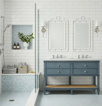Davina 2-Drawer Table With 60" Marble Vanity Top Bath Vanity (Copy)