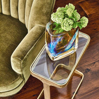 Channel Moss Green Velvet Accent  Chair