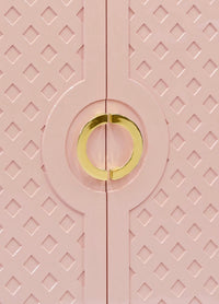 Ginny 40" Pink Lacquer Storage Cabinet