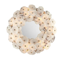 Kourtney 55” Alabaster 14 Light Mirror - Luxury Living Collection