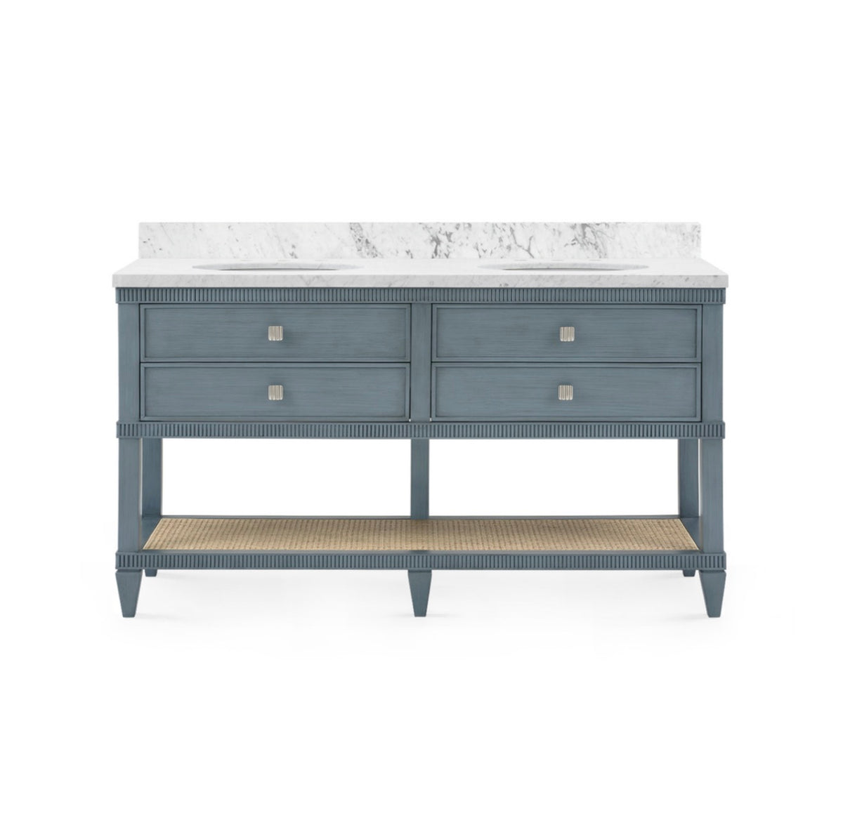 Davina 2-Drawer Table With 60" Marble Vanity Top Bath Vanity (Copy)