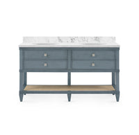 Davina 2-Drawer Table With 60" Marble Vanity Top Bath Vanity (Copy)