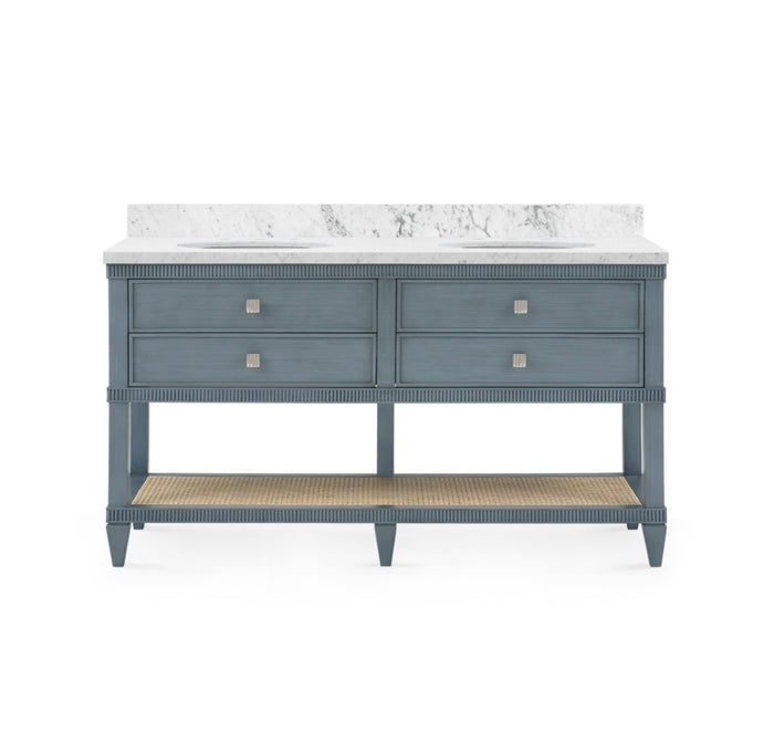Davina 2-Drawer Table With 60" Marble Vanity Top Bath Vanity (Copy)