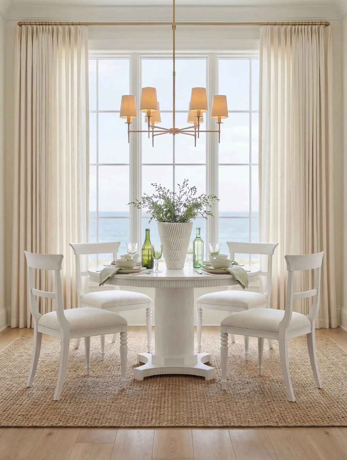 Taylore 60" Soft White Round Dining Table