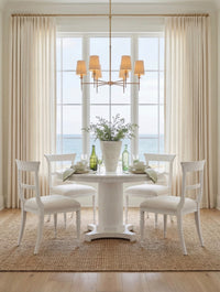 Taylore 60" Soft White Round Dining Table