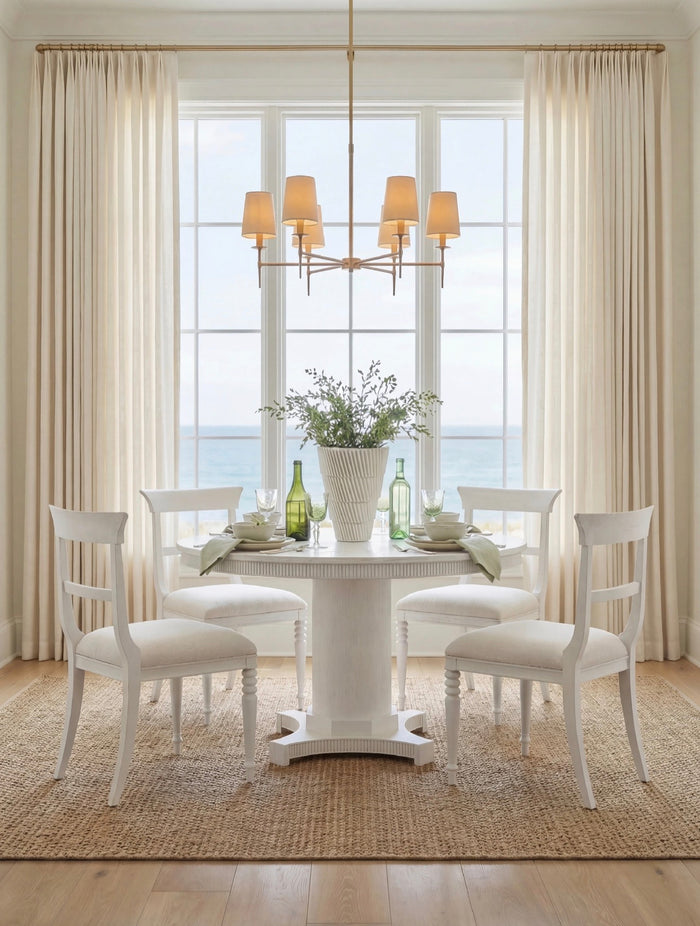 Taylore 60" Soft White Round Dining Table