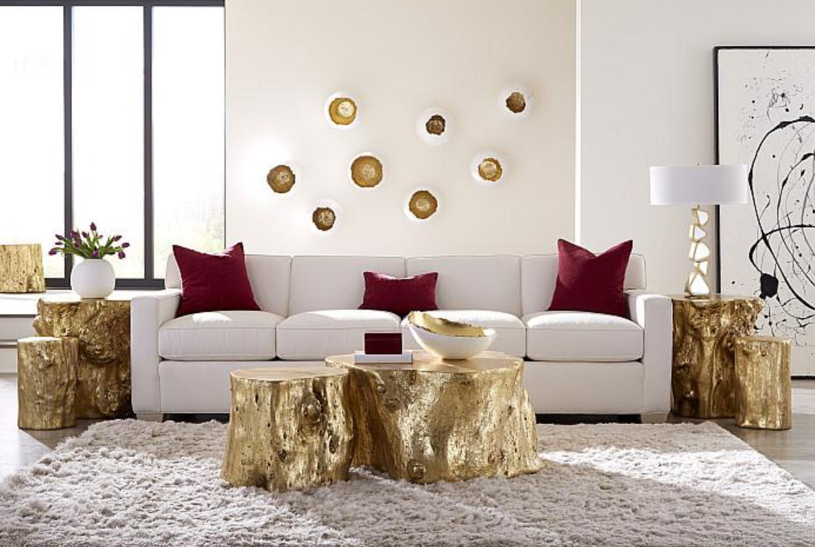 Wyn Gold Leaf Stool