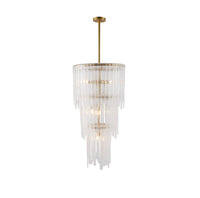 Raine Gold & Glass Chandelier