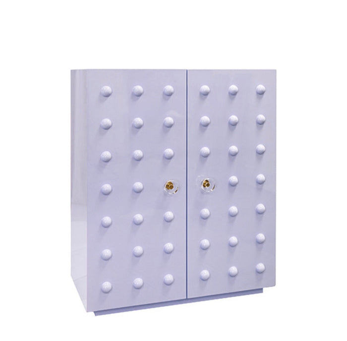 Sammi 40" Lavinder Lacquer Storage Cabinet
