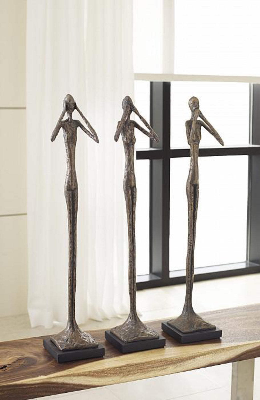Hear No Evil Small Sculpture - Bronze