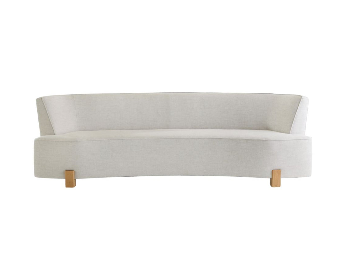 Claude White Linen Sofa