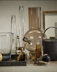 Claude Oversized Taupe Glass Vase - Set of 2