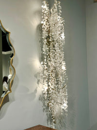Willow Illuminated Clear Crystal Eight-Light Wall Sculpture - Luxury Living Collection