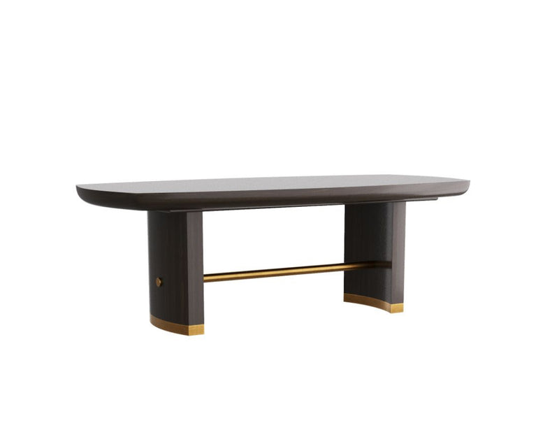 Pembroke Gold & Black Dining Table