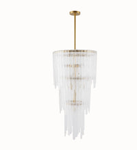 Raine Gold & Glass Chandelier