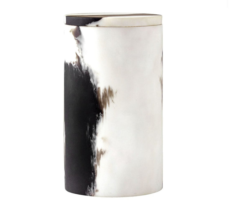 Hollie Round Black & White Containers (Set of 2)