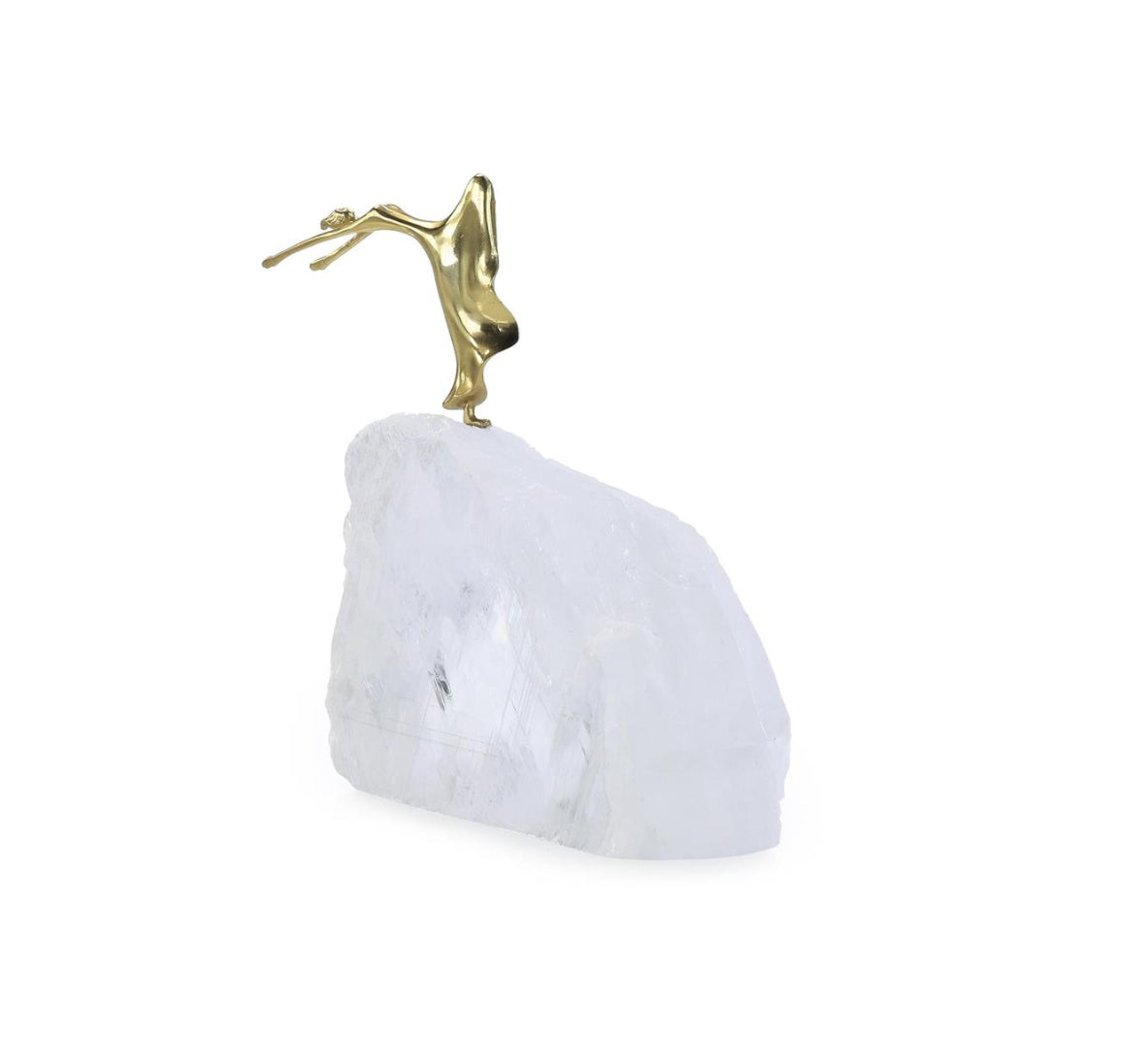 The Dancer Sculpture I On Selenite - Luxury Living Collection