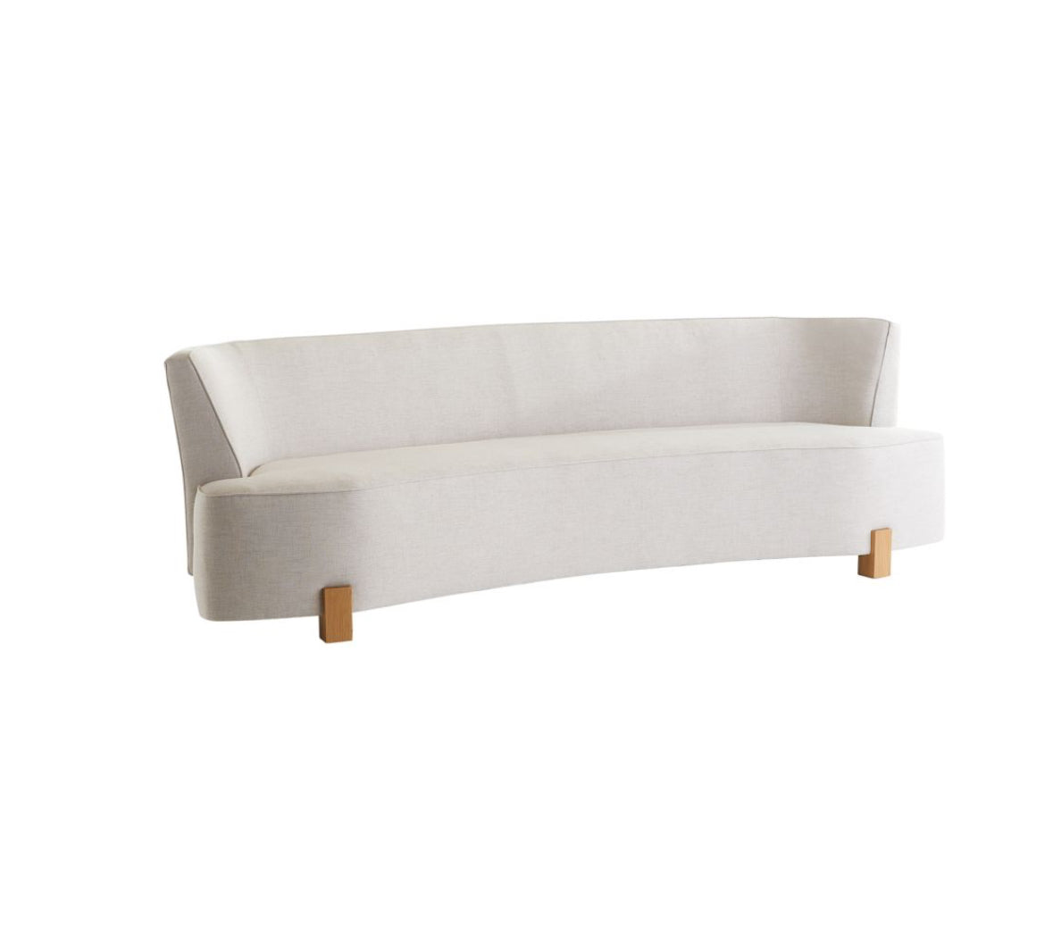 Claude White Linen Sofa