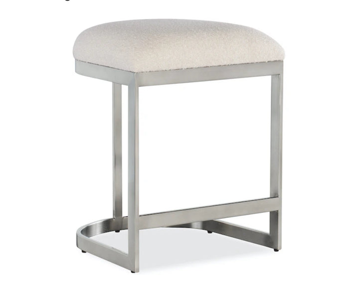 Reyeh Natural Boucle Polished Counter Stool