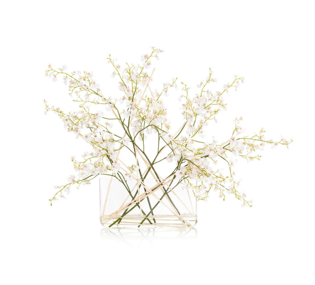 Garden White Floral in Container - Luxury Living Collection