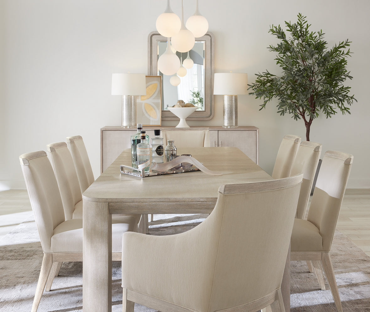 Reyeh Light Wood Modern Dining Table w/1-24in leaf
