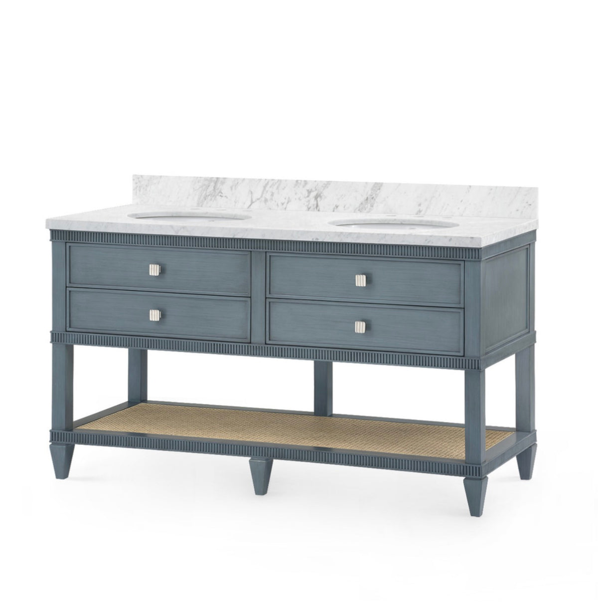 Davina 2-Drawer Table With 60" Marble Vanity Top Bath Vanity (Copy)