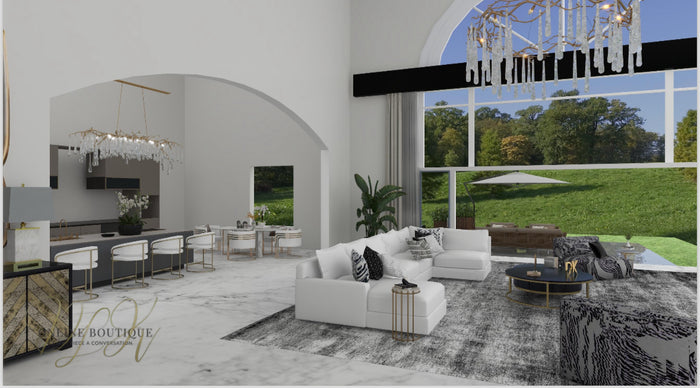 Signature  Virtual Classic Curation Design Service  (Virtual 3D Floor Plan With Furnishings)