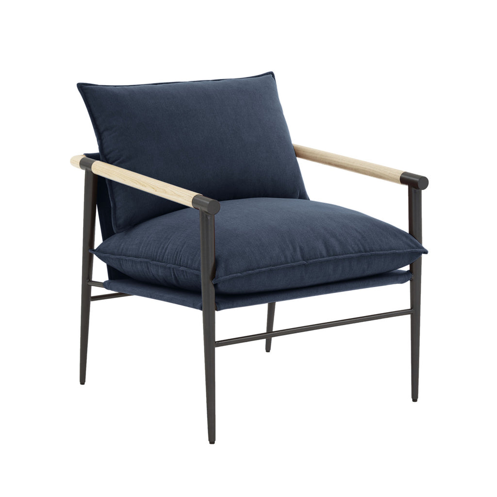 Carlie Navy Accent Chair - Luxury Living Collection