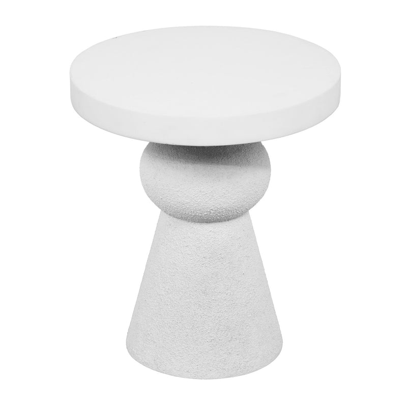 Paros White Side Table - Luxury Living Collection