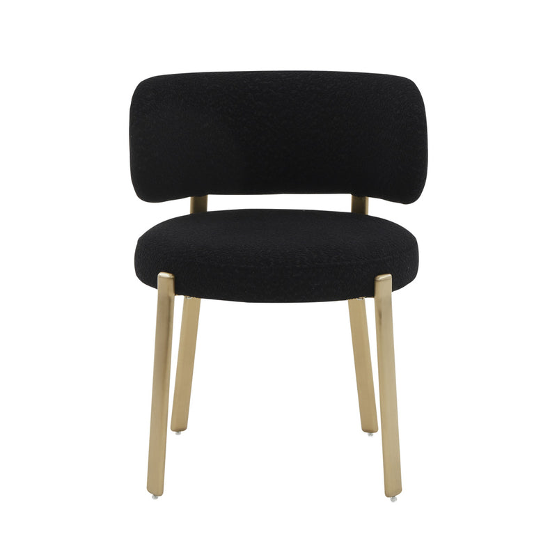 Havana Black Boucle Dining Chair - Luxury Living Collection