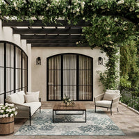Annaleisa Indoor/Outdoor Blue Area Rug - Elegance Collection