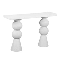 Paros White Console Table - Luxury Living Collection