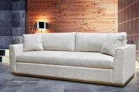 Aloura 97" Woven Linen Sofa