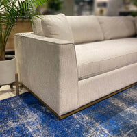 Aloura 97" Woven Linen Sofa