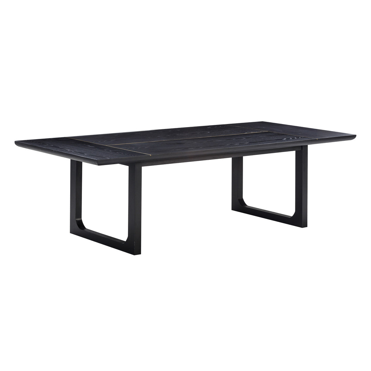 Sima Black Ash Rectangular Dining Table - Luxury Living Collection