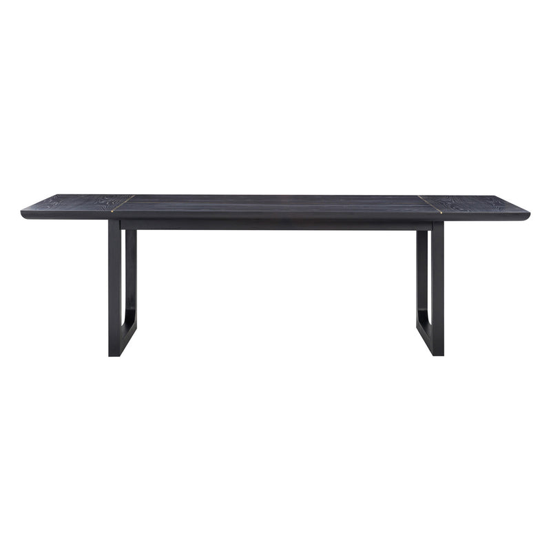 Sima Black Ash Rectangular Dining Table - Luxury Living Collection