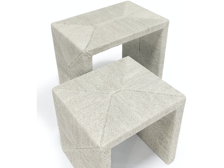 Woodside Nesting Tables (Set of Two) - White Sand