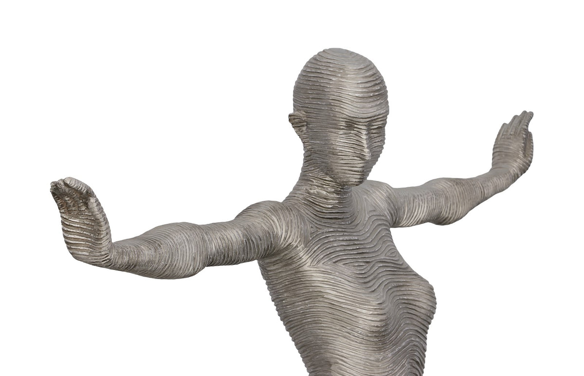 Stretch Standing Sculpture Aluminum