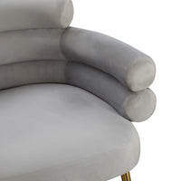 Denala Grey Velvet Dining Chair - Luxury Living Collection