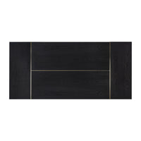 Sima Black Ash Rectangular Dining Table - Luxury Living Collection