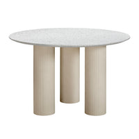 Terrazzo Concrete Indoor / Outdoor 47" Round Dining Table