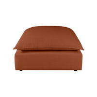 Cali Rust Performance Fabric Ottoman
